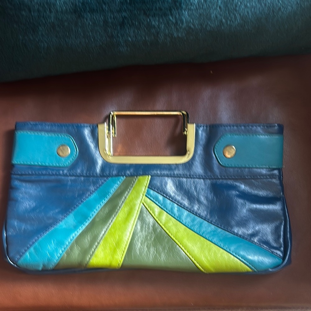 Colorful Leather Clutch